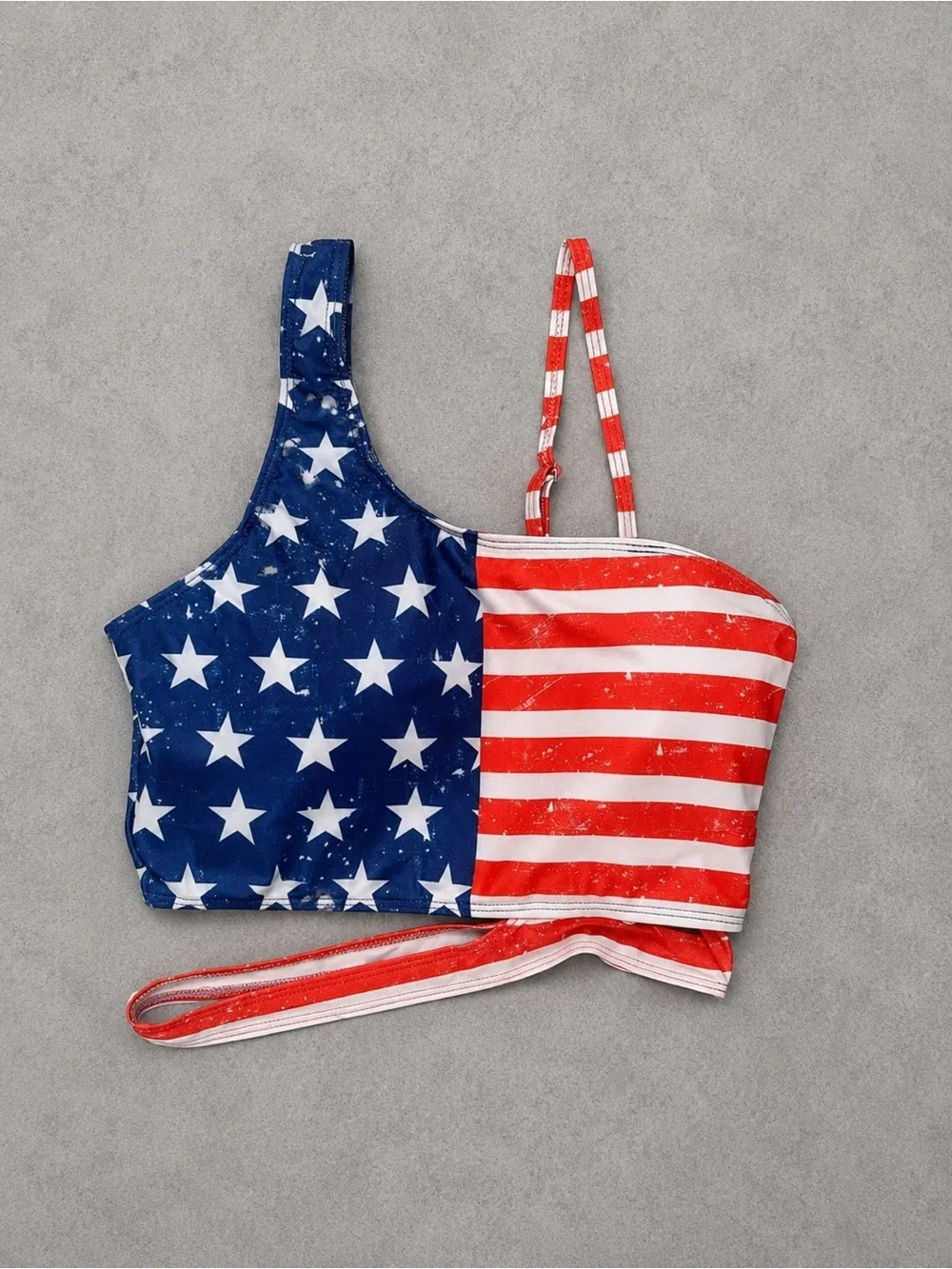 Teen Girls American Flag Bikini Top - Size 16YR